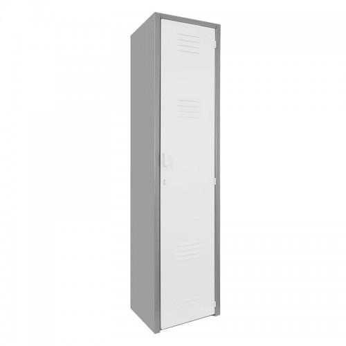 Locker metálico dual grande - 1 puerta blanco